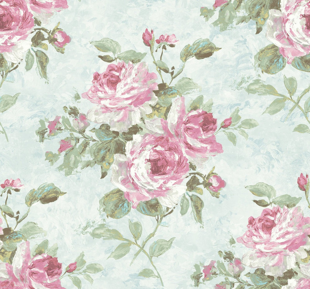 French Impressionist In Bloom Floral Unpasted Wallpaper