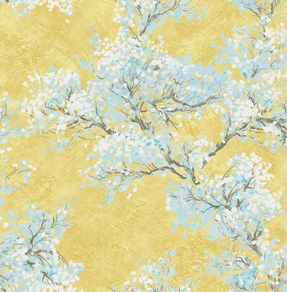 FI71103 cherry blossoms floral wallpaper from the French Impressionist collection by Seabrook Designs