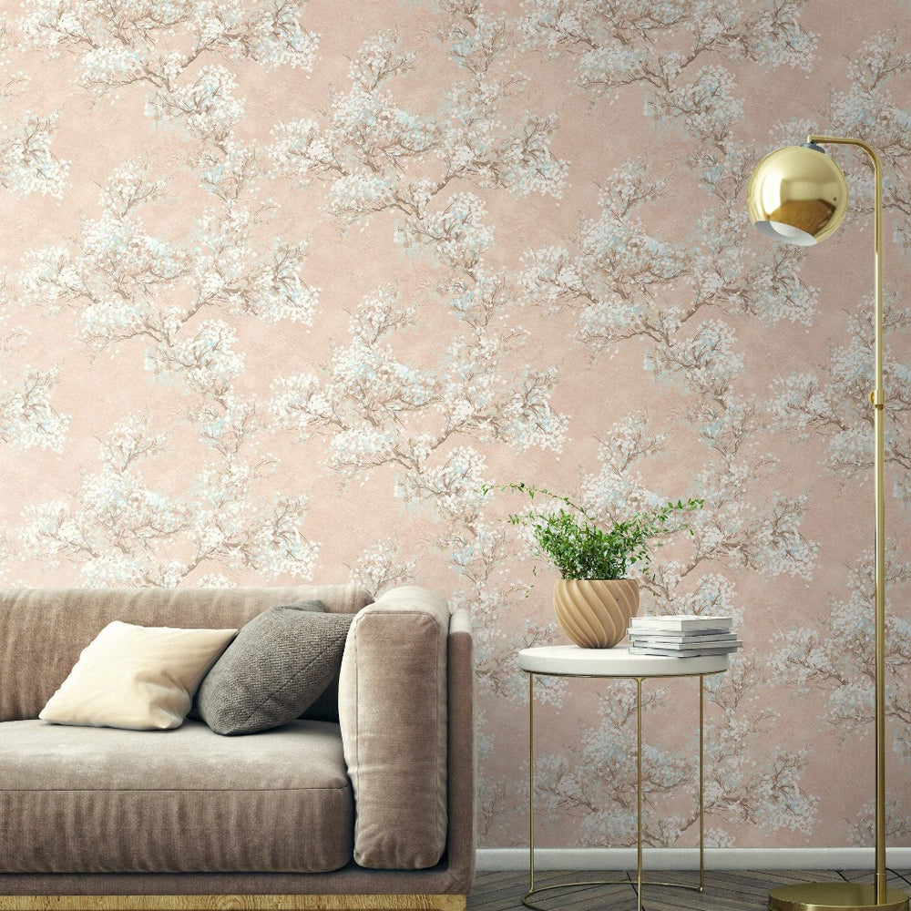 
                  
                    FI71101 cherry blossoms floral wallpaper living room from the French Impressionist collection by Seabrook Designs
                  
                