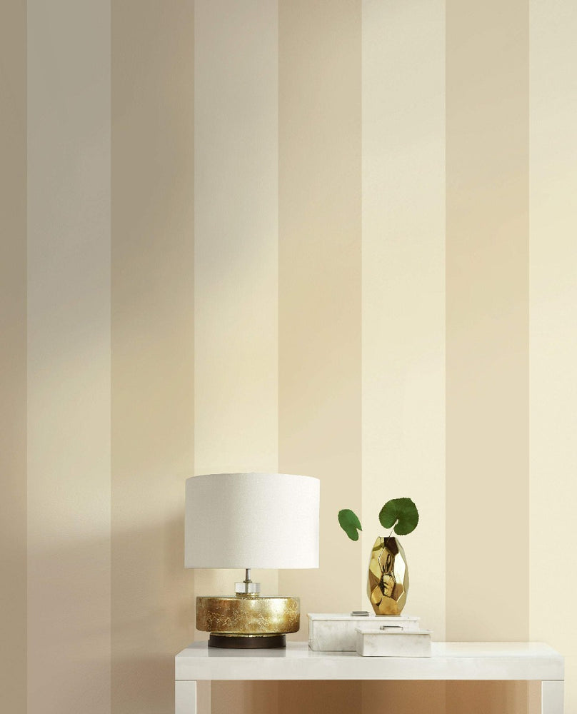 ZZ10200 Dottino striped neutral wallpaper entryway from Say Decor