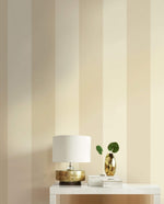ZZ10200 Dottino striped neutral wallpaper entryway from Say Decor