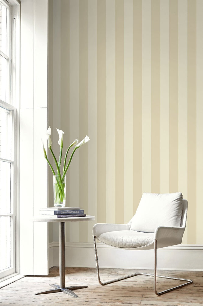 ZZ10200 Dottino striped neutral wallpaper living room from Say Decor