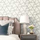 Railroad Geometric Peel and Stick Removable Wallpaper