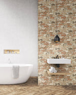 Weathered Brick Peel and Stick Removable Wallpaper