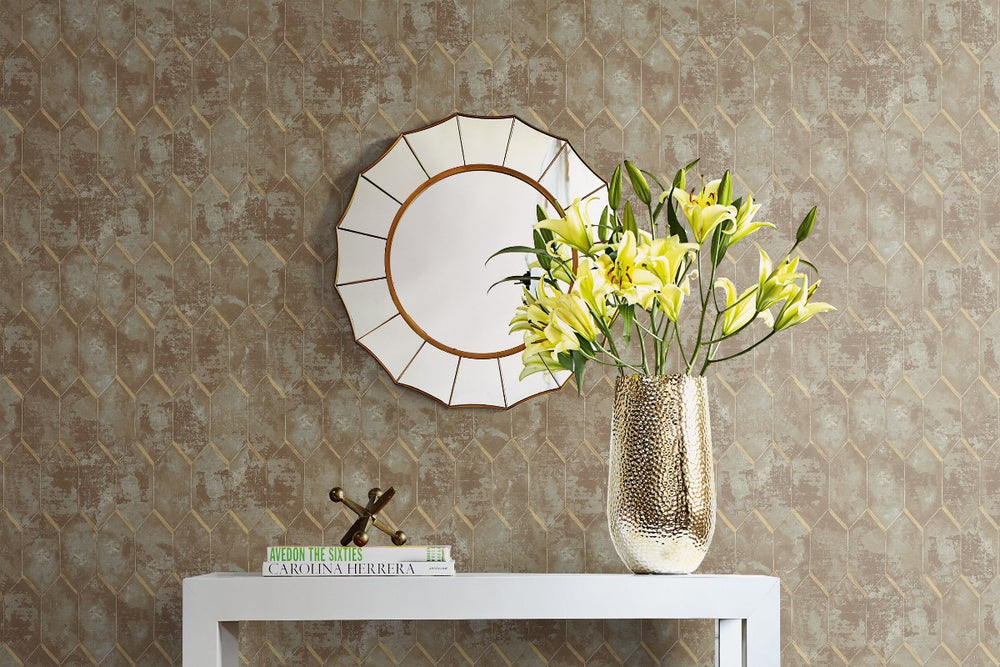 
                  
                    MW30906 Whitney geometric faux wallpaper decor from the Metalworks collection by Seabrook Designs
                  
                