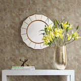 MW30906 Whitney geometric faux wallpaper decor from the Metalworks collection by Seabrook Designs