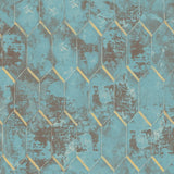 MW30904 Whitney geometric faux wallpaper from the Metalworks collection by Seabrook Designs
