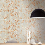 AI41901 great wall floral wallpaper decor from the Koi collection by Seabrook Designs