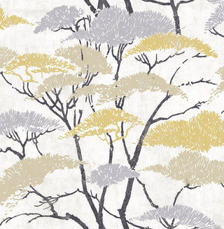 AI41403 confucius tree wallpaper from the Koi collection by Seabrook Designs