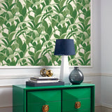 AI40304 Imperial banana leaf wallpaper decor from the Koi collection by Seabrook Designs