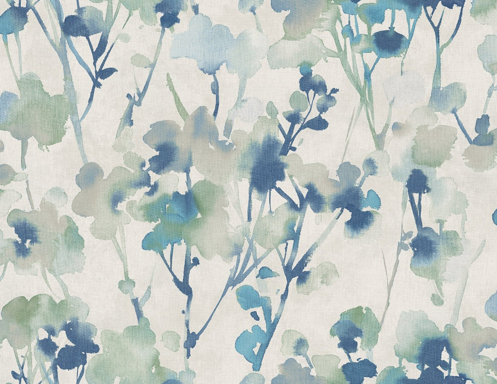 LG91402 Faravel watercolor floral wallpaper from the Lugano collection by Seabrook Designs