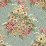 AI40001 dynasty floral wallpaper from the Koi collection by Seabrook Designs