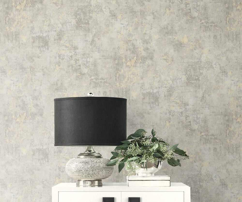 MW32000 Wright stucco faux wallpaper decor from the Metalworks collection by Seabrook Designs