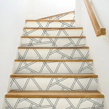 Railroad Geometric Peel and Stick Removable Wallpaper