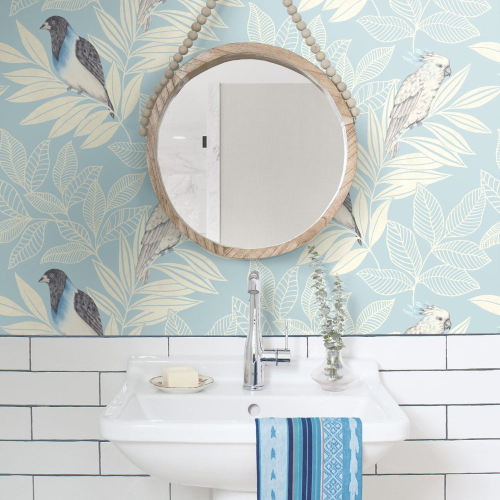
                  
                    RY30102 paradise island birds bohemian wallpaper from the Boho Rhapsody collection by Seabrook Designs
                  
                