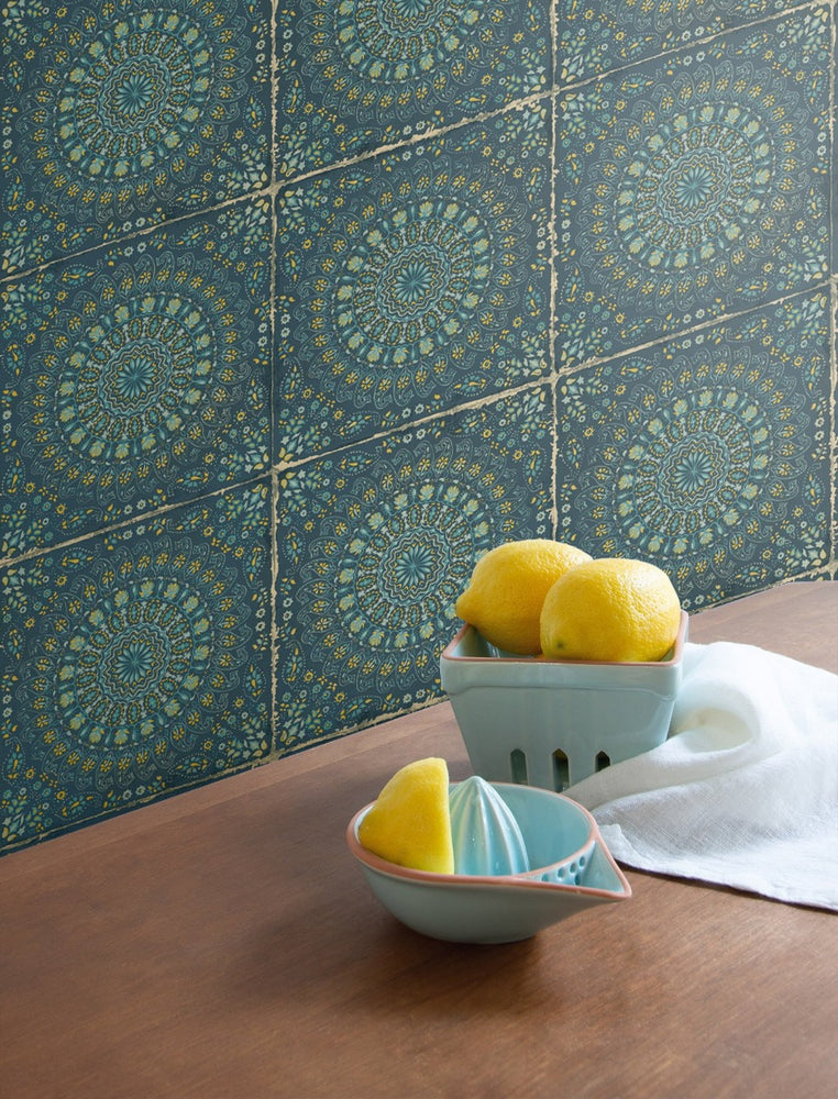 
                  
                    RY30712 mandala tile rustic wallpaper from the Boho Rhapsody collection by Seabrook Designs
                  
                