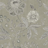MK20300 linework floral wallpaper from the Metallika collection by Seabrook Designs