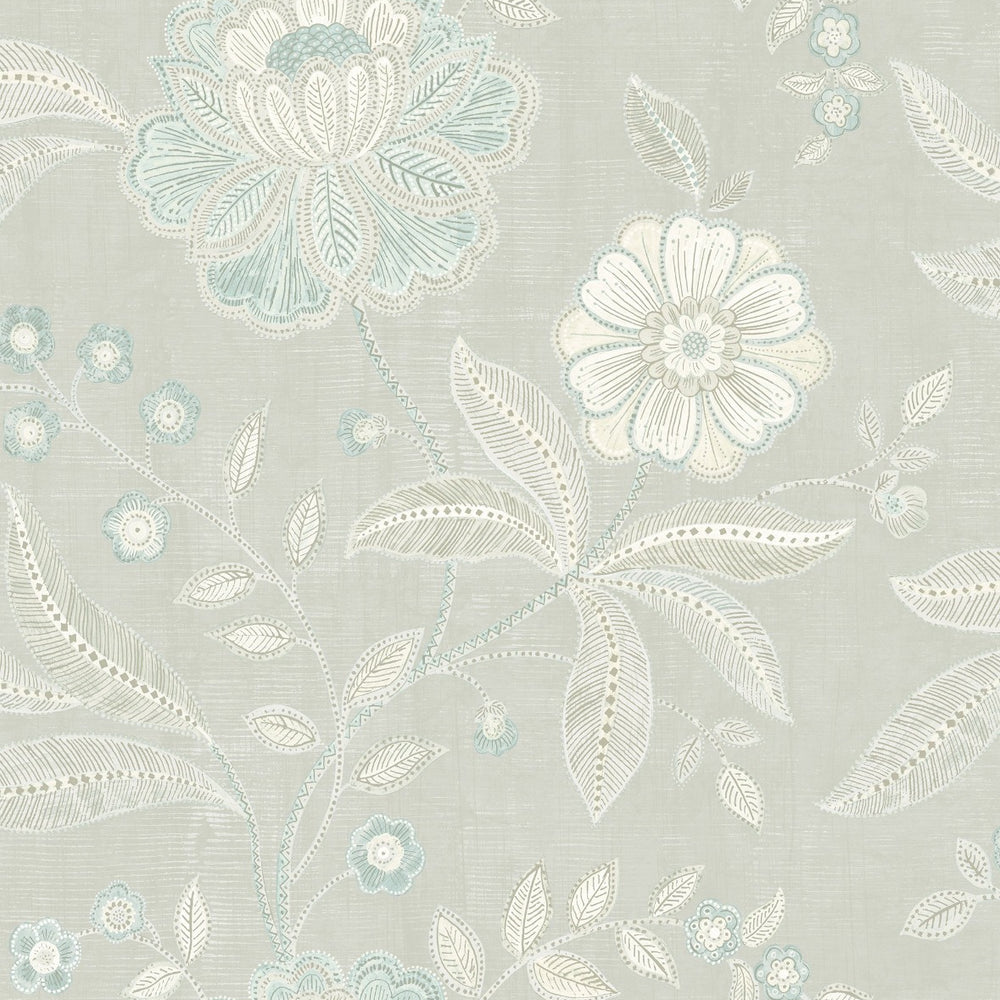 
                  
                    MK20302 linework floral wallpaper from the Metallika collection by Seabrook Designs
                  
                