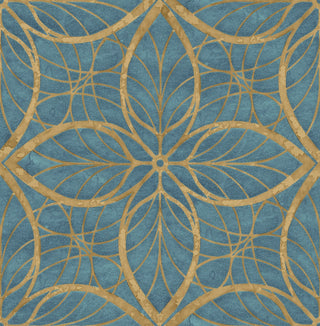 MK20502 Patina lattice rustic wallpaper from the Metallika collection by Seabrook Designs