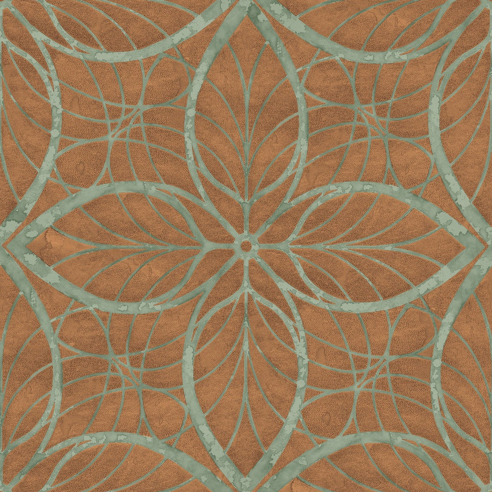 
                  
                    MK20507 Patina lattice rustic wallpaper from the Metallika collection by Seabrook Designs
                  
                