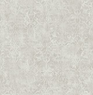 MK21404 brilliant rustic scroll wallpaper from the Metallika collection by Seabrook Designs