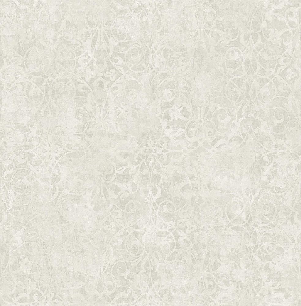MK21407 brilliant rustic scroll wallpaper from the Metallika collection by Seabrook Designs