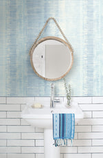 RY31002 bathroom tikki natural ombre wallpaper from the Boho Rhapsody collection by Seabrook Designs