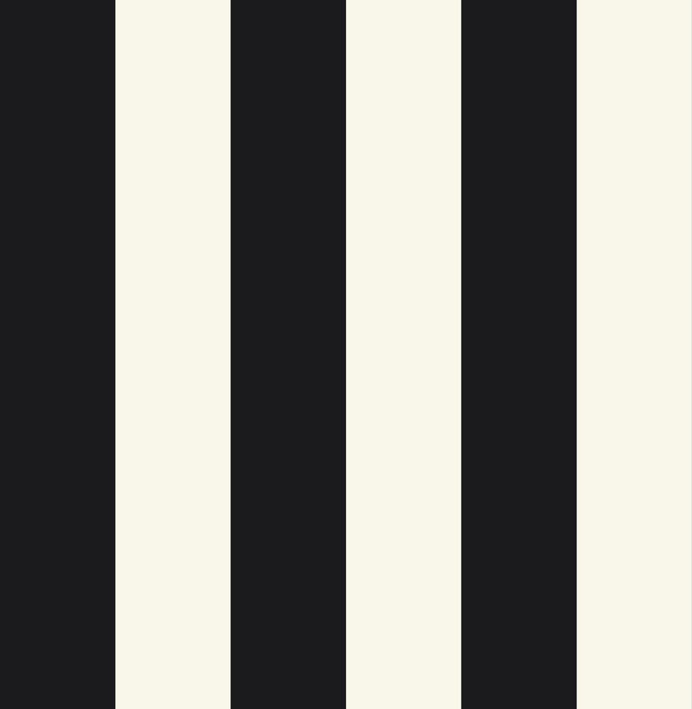 SD00037RC black and white striped unpasted wallpaper from Say Decor