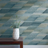 RY30304 rainbow diagonals striped wallpaper from the Boho Rhapsody collection by Seabrook Designs