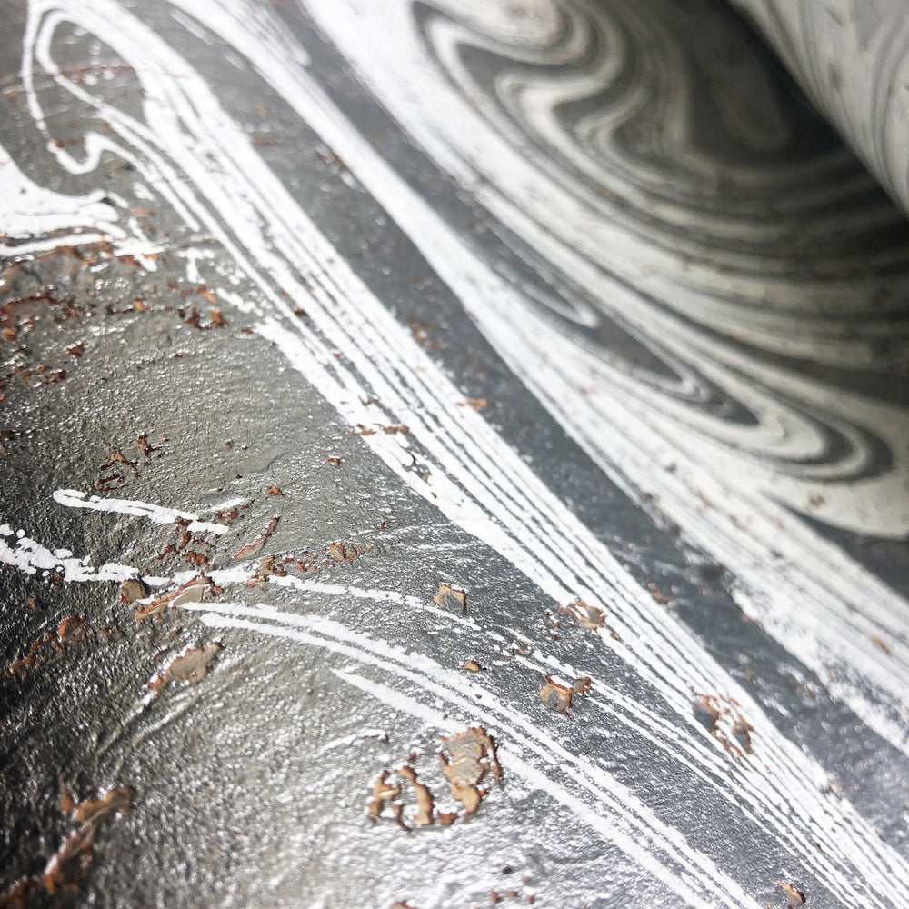 
                  
                    AW73923 oil and water abstract cork grasscloth wallpaper silver from the Casa Blanca 2 collection by Collins & Company
                  
                
