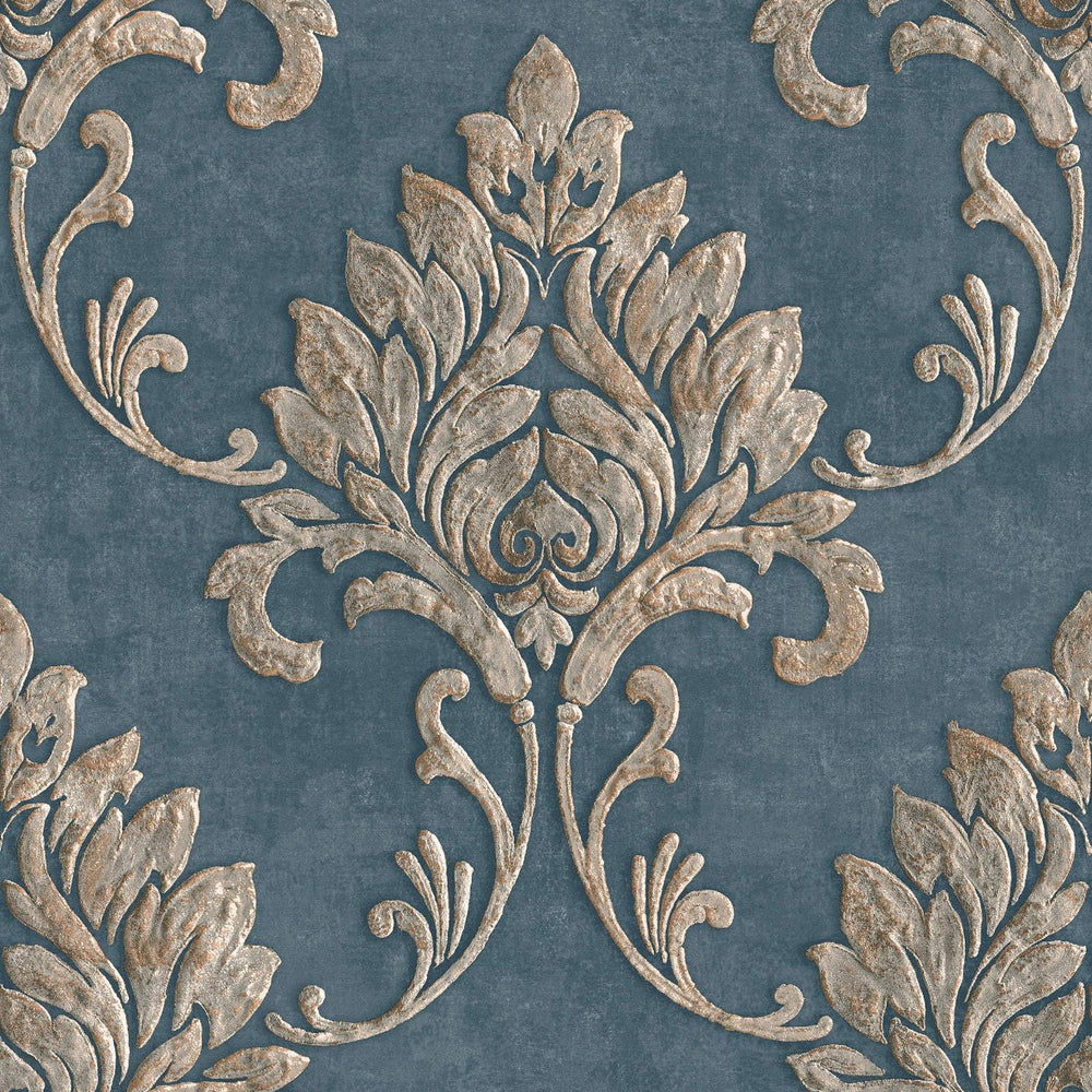MT81602 Telluride damask wallpaper from the Montage collection by Seabrook Designs