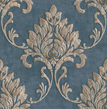 MT81602 Telluride damask wallpaper from the Montage collection by Seabrook Designs