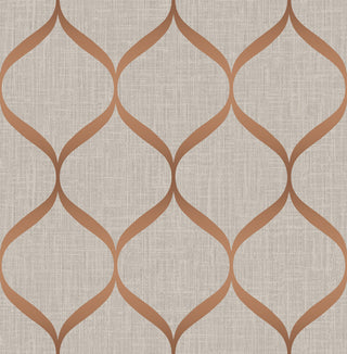 UK21201 ogee geometric wallpaper