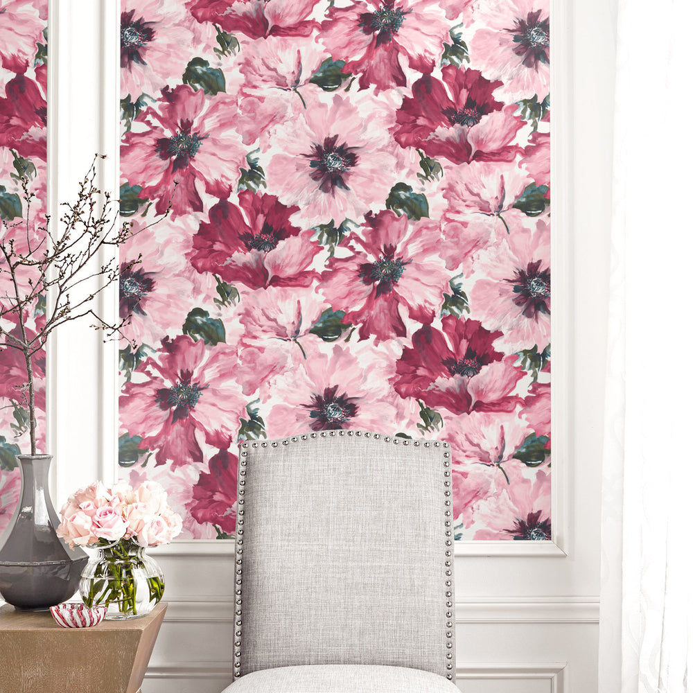 
                  
                    LG90001 Cecita floral wallpaper decor from the Lugano collection by Seabrook Designs
                  
                