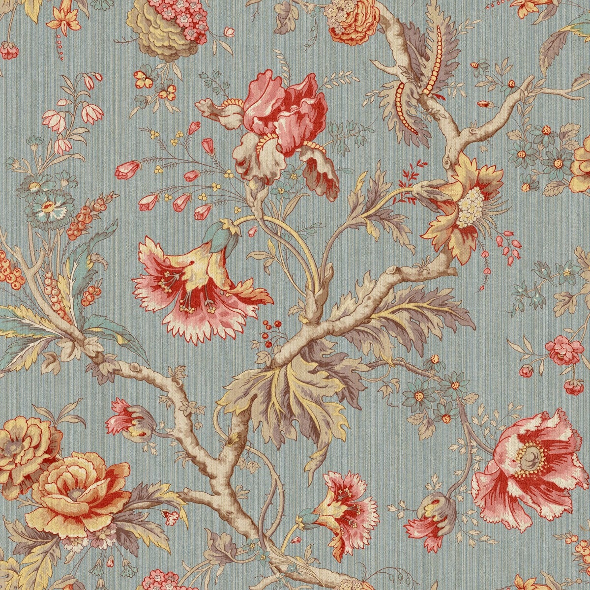 Sullivan Jacobean Floral Unpasted Wallpaper – Say Decor LLC