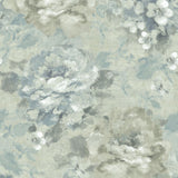 AR30502 brushstroke garden floral wallpaper from the Nouveau collection by Seabrook Designs
