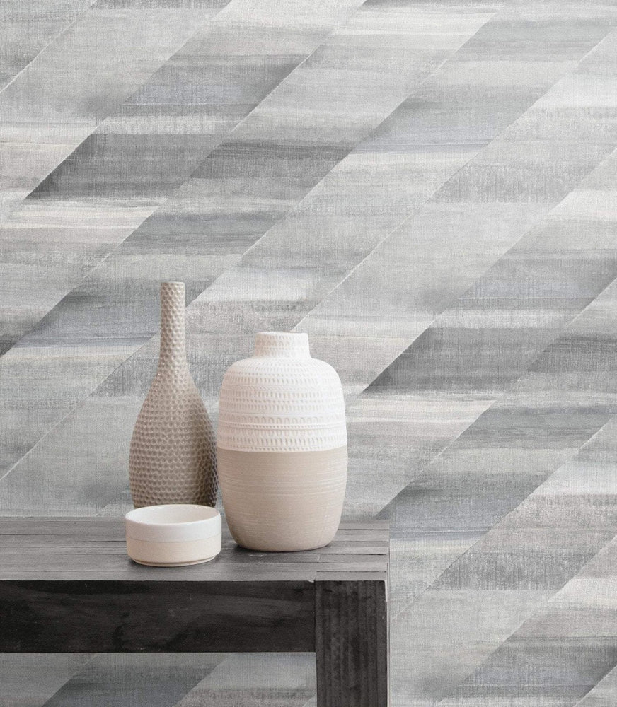 RY30310 rainbow diagonals striped wallpaper from the Boho Rhapsody collection by Seabrook Designs