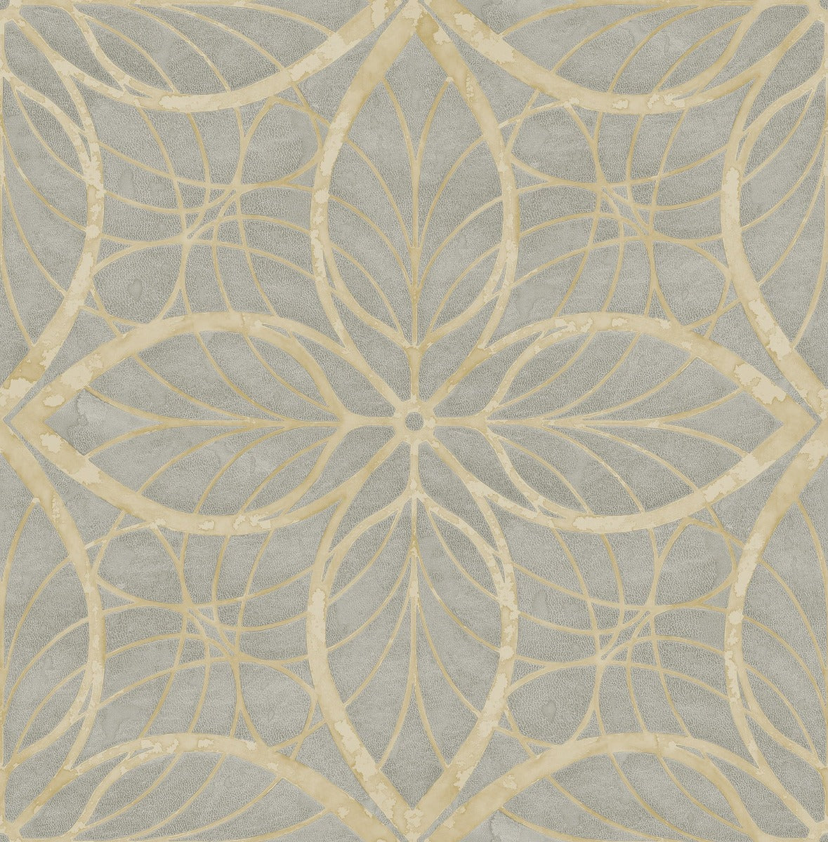MK20508 Patina lattice rustic wallpaper from the Metallika collection by Seabrook Designs