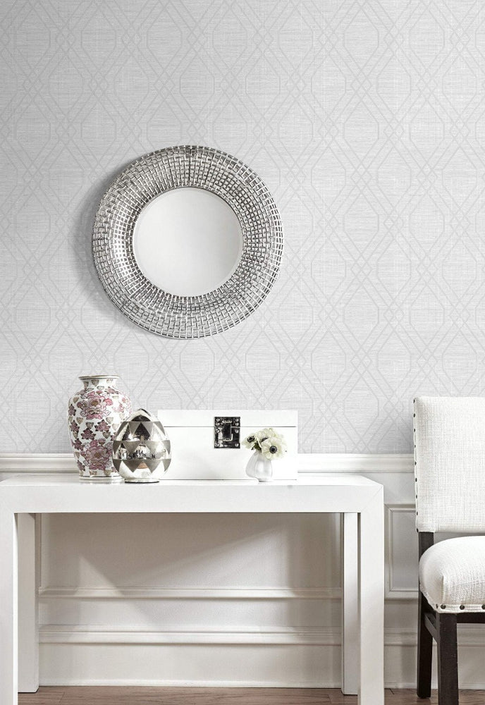 AW74211 stringcloth geometric wallpaper decor from the Casa Blanca 2 collection by Collins & Company