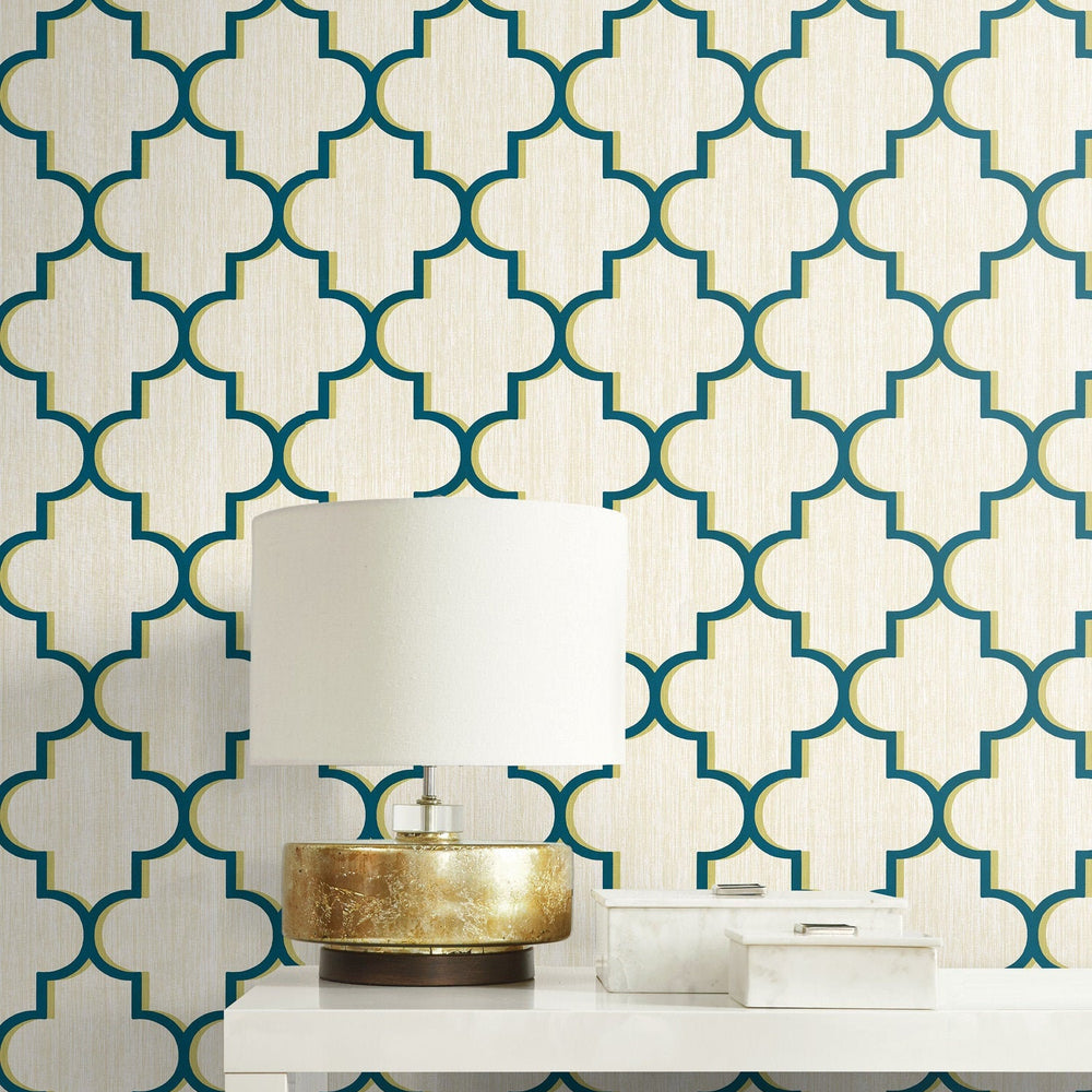 GT20602 Agate lattice geometric wallpaper decor from the Geo collection by Seabrook Designs