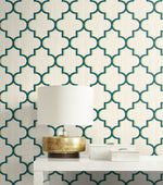 GT20602 Agate lattice geometric wallpaper decor from the Geo collection by Seabrook Designs