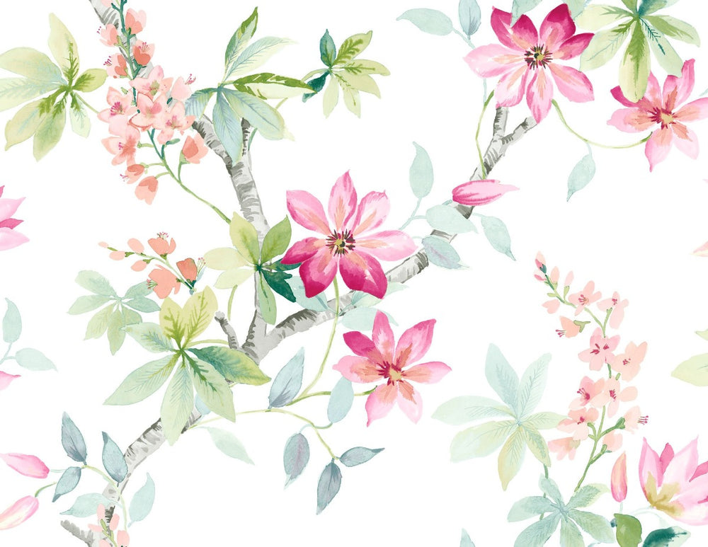 CR20802 Jasper floral wallpaper from the Island collection by Carl Robinson