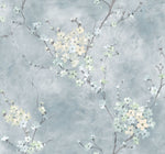 Seaglass Orgden Floral Branch Wallpaper