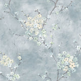 Seaglass Orgden Floral Branch Wallpaper