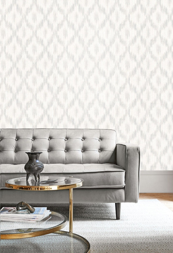 MT80110 Pomerelle ikat wallpaper decor from the Montage collection by Seabrook Designs
