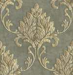 MT81605 Telluride damask wallpaper from the Montage collection by Seabrook Designs