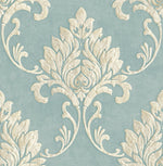 MT81612 Telluride damask wallpaper from the Montage collection by Seabrook Designs