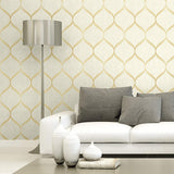 UK21205 ogee geometric wallpaper living room