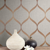 UK21201 ogee geometric wallpaper decor