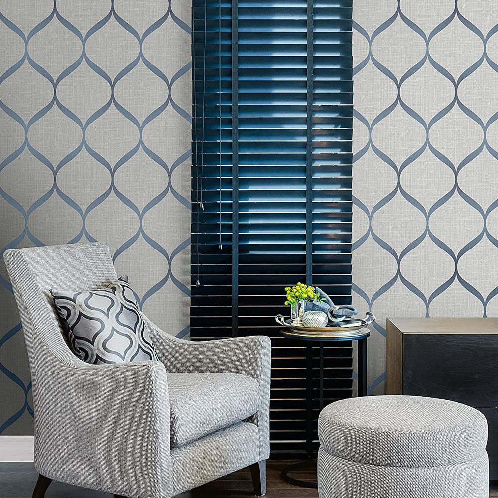 
                  
                    UK21212 ogee geometric wallpaper living room
                  
                